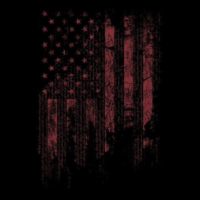 Grunt Style 1776 Flag Full-Zip Hoodie - Black artwork