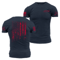 Grunt Style 1776 Flag T-Shirt - Midnight Navy