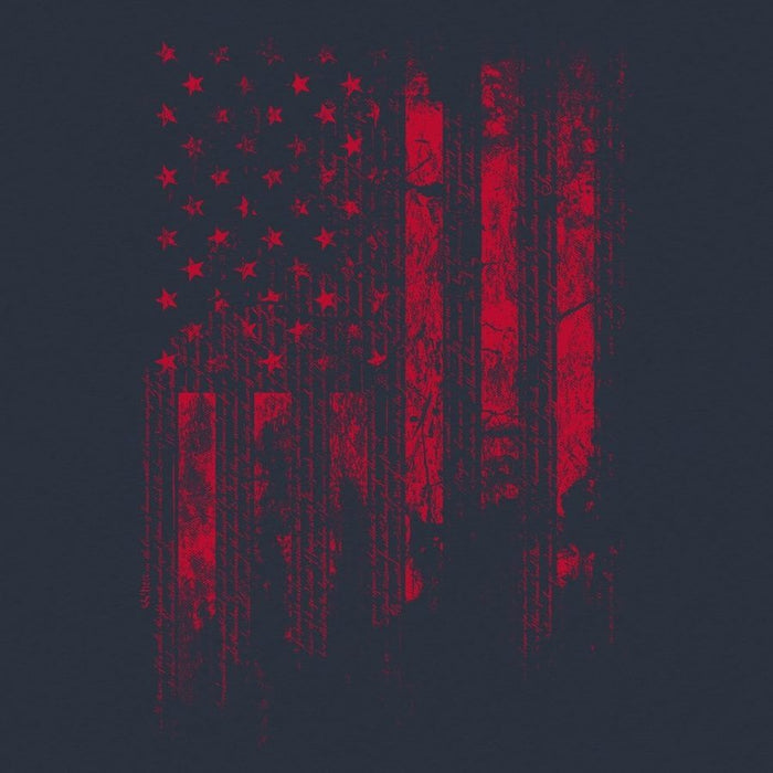 Grunt Style 1776 Flag T-Shirt - Midnight Navy-artwork