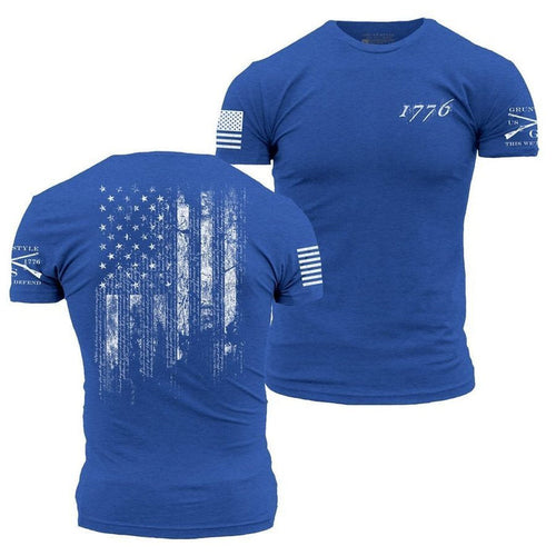 Grunt Style 1776 Flag Flag T-Shirt - Royal T-Shirt