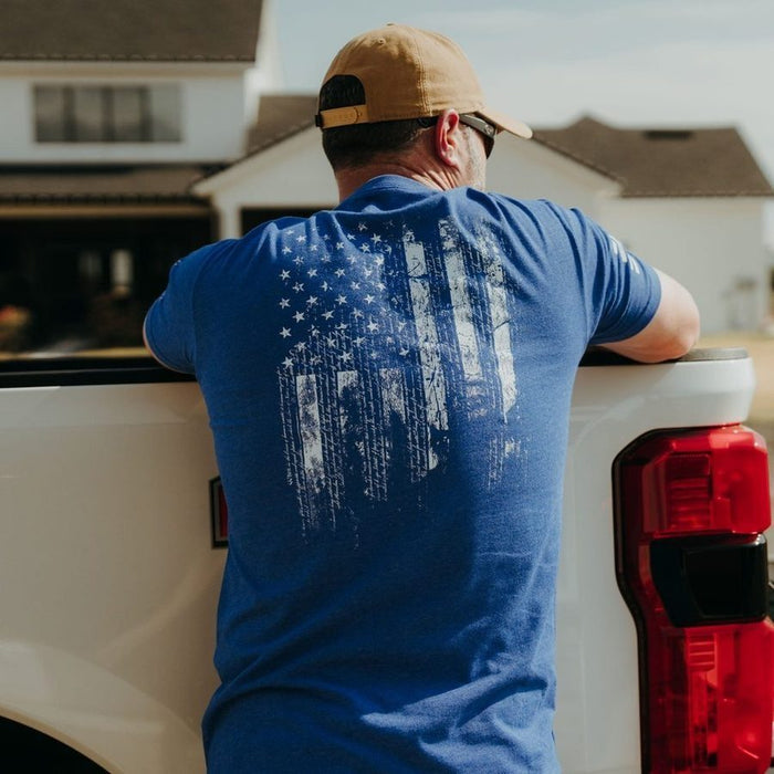 1776 Flag T-Shirt - Royal