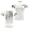 1776 American Flag Tee Shirt White | Grunt Style