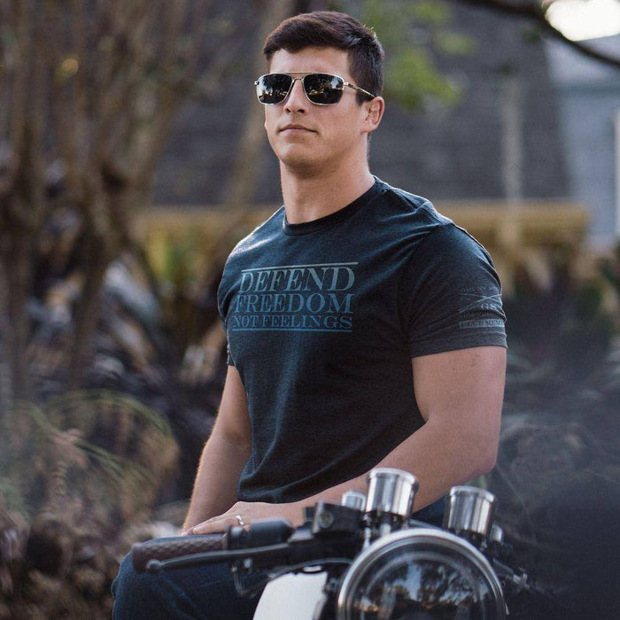 Defend Freedom Not Feelings Men Tee | Club Grunt Style