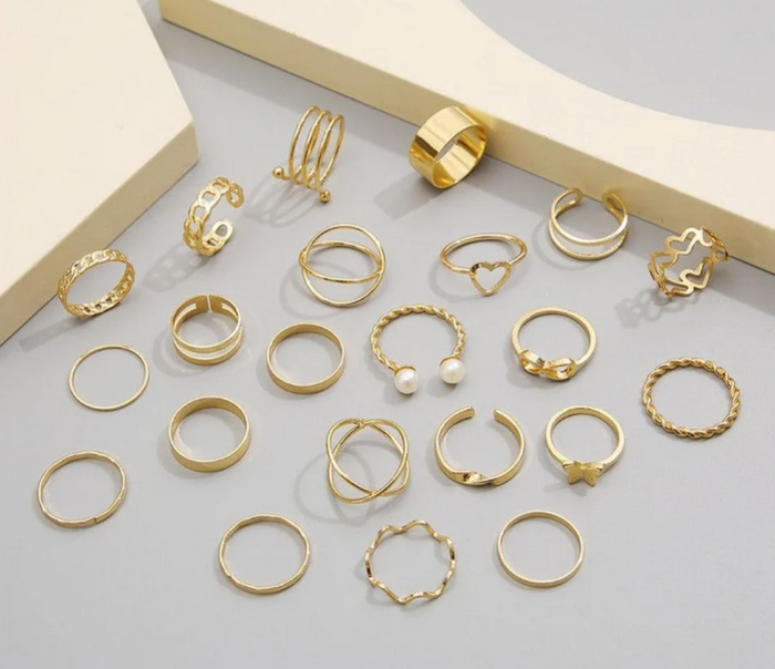 22-Piece Stackable Ring Set