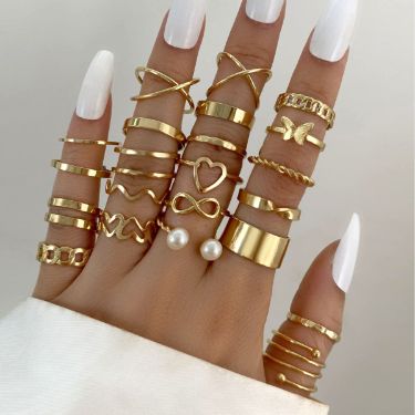 22-Piece Stackable Ring Set