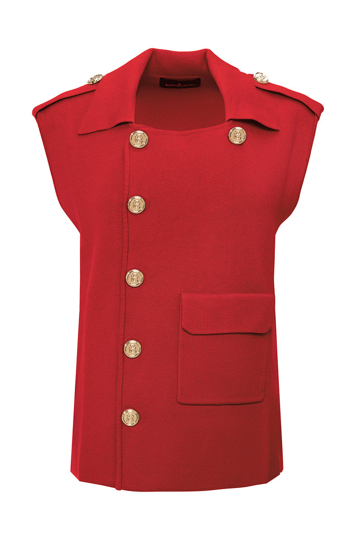 Adelle Vest - Red