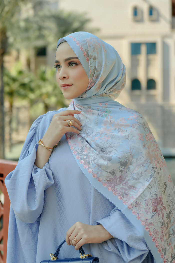 Al Qasr Satin Shawl - Mosaic