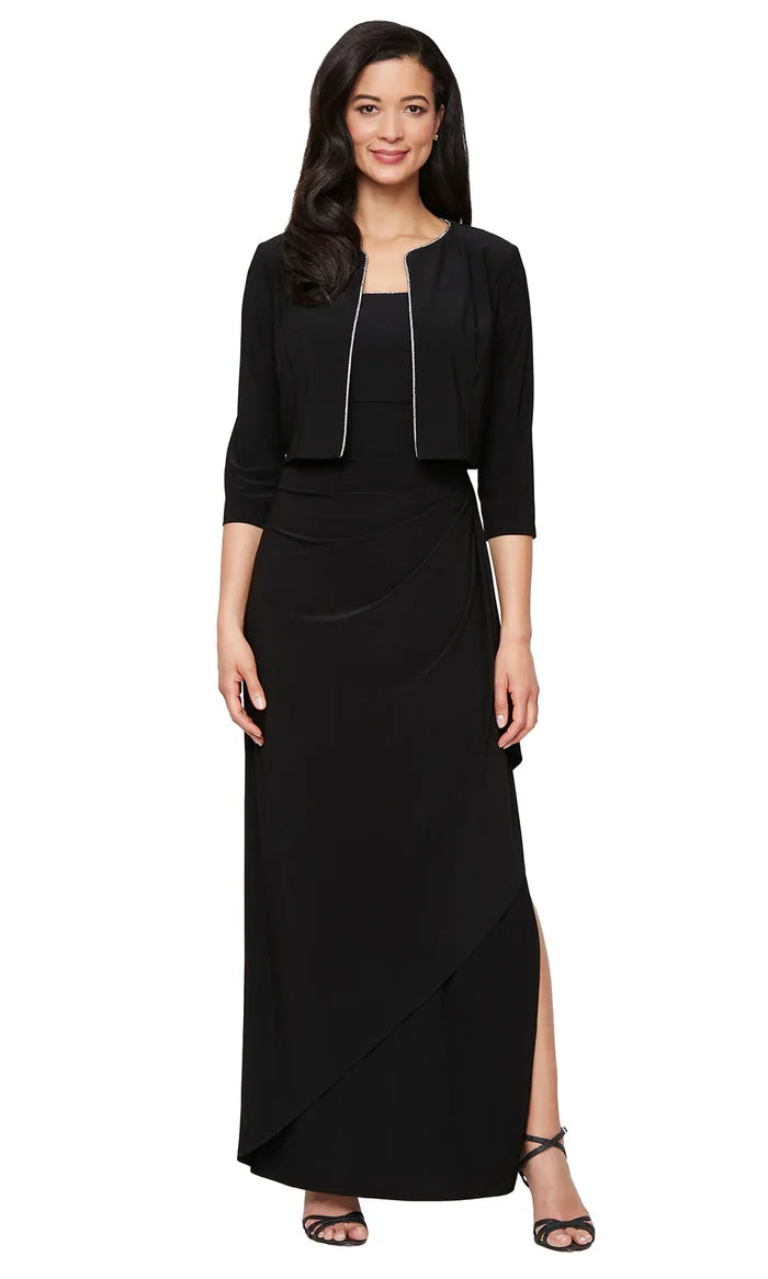 Alex Evening Matte Jersey Evening Long Dress 81351695