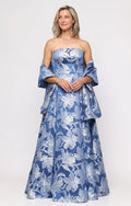 Alex Evening Strapless A-Line Long Evening Dress 8181266