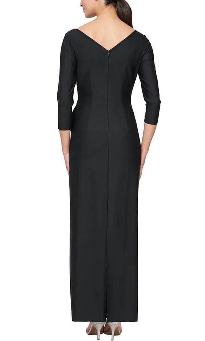 Alex Evening V-Neck Long Dress 8134289