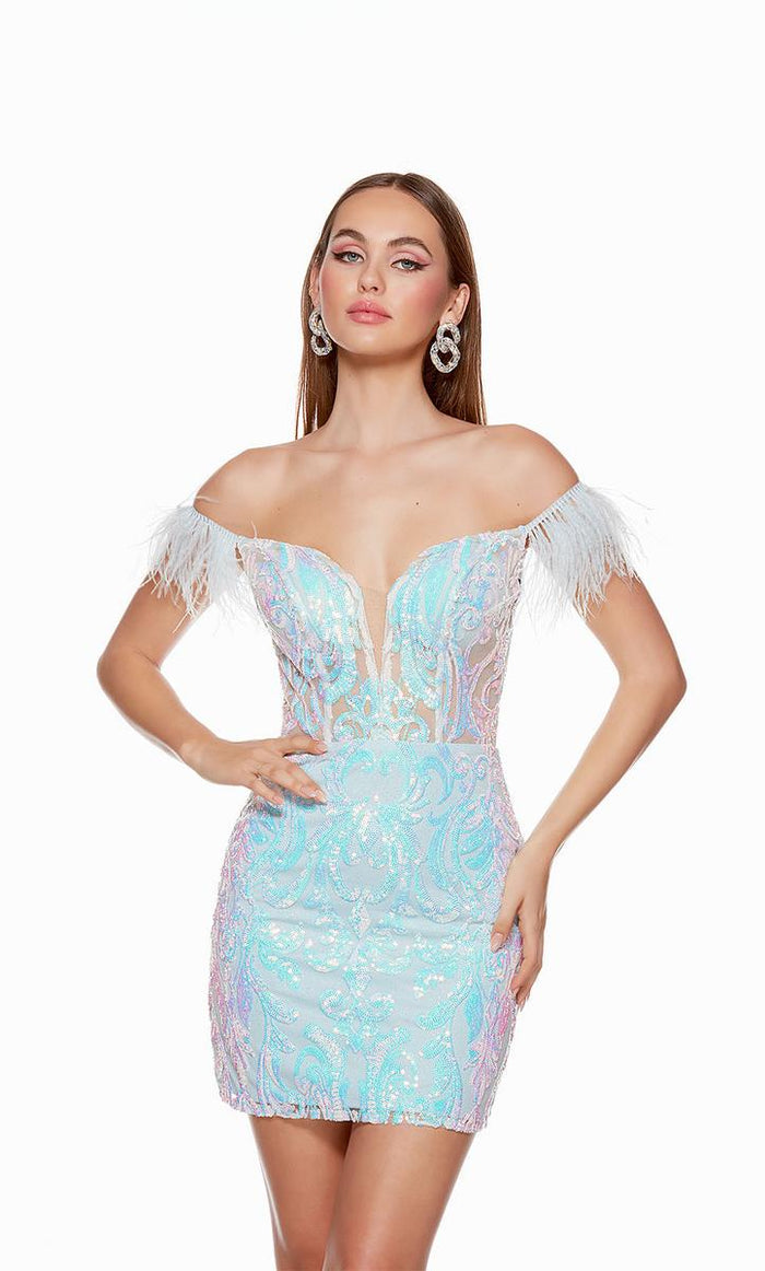 Alyce Paris Lace Corset HoCo Dress 4651