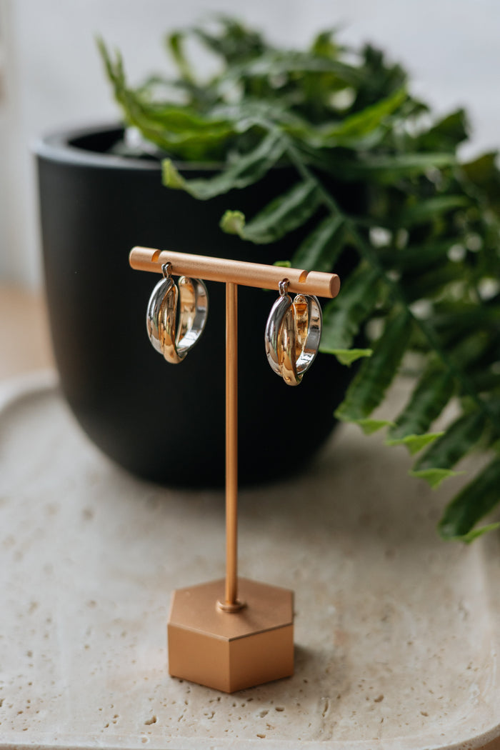 Amani Two-Tone Earrings