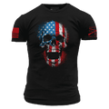 Grunt Style American Reaper Skull T-Shirt - Black