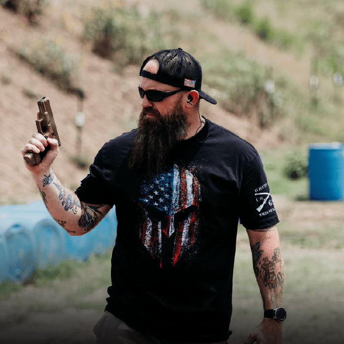Patriotic Men's Shirts | American Spartan 2.0 Tee | Grunt Style