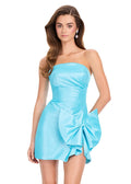 ASHLEYlauren Strapless Bow Homecoming Dress 40035