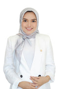 Asoka Satin Square - Silver