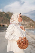 Asoka Voal Square - Pearl