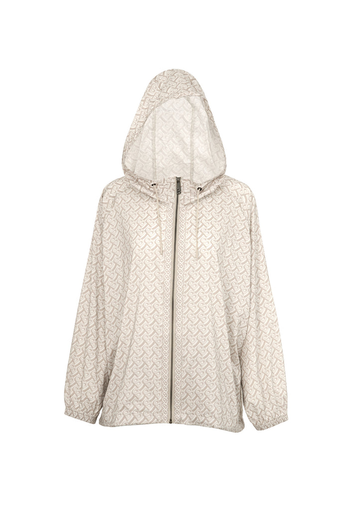Athleisure Oversized Air Jacket - Beige