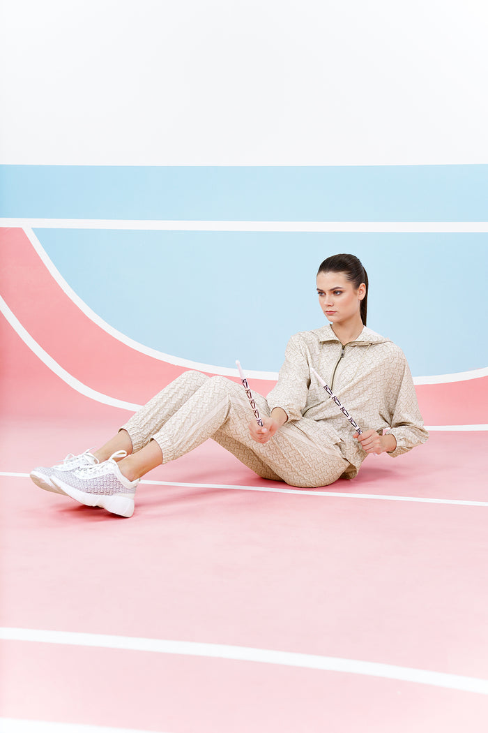 Athleisure Oversized Air Jacket - Beige