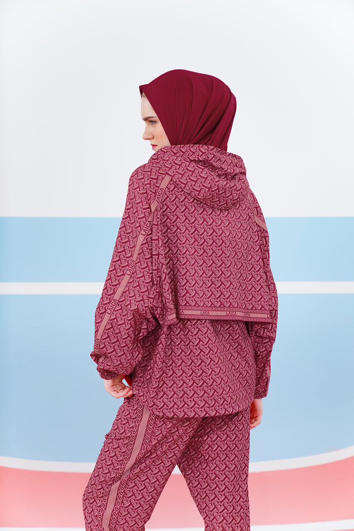 Athleisure Oversized Air Jacket - Magenta