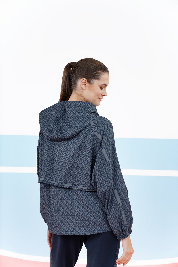 Athleisure Oversized Air Jacket - Navy