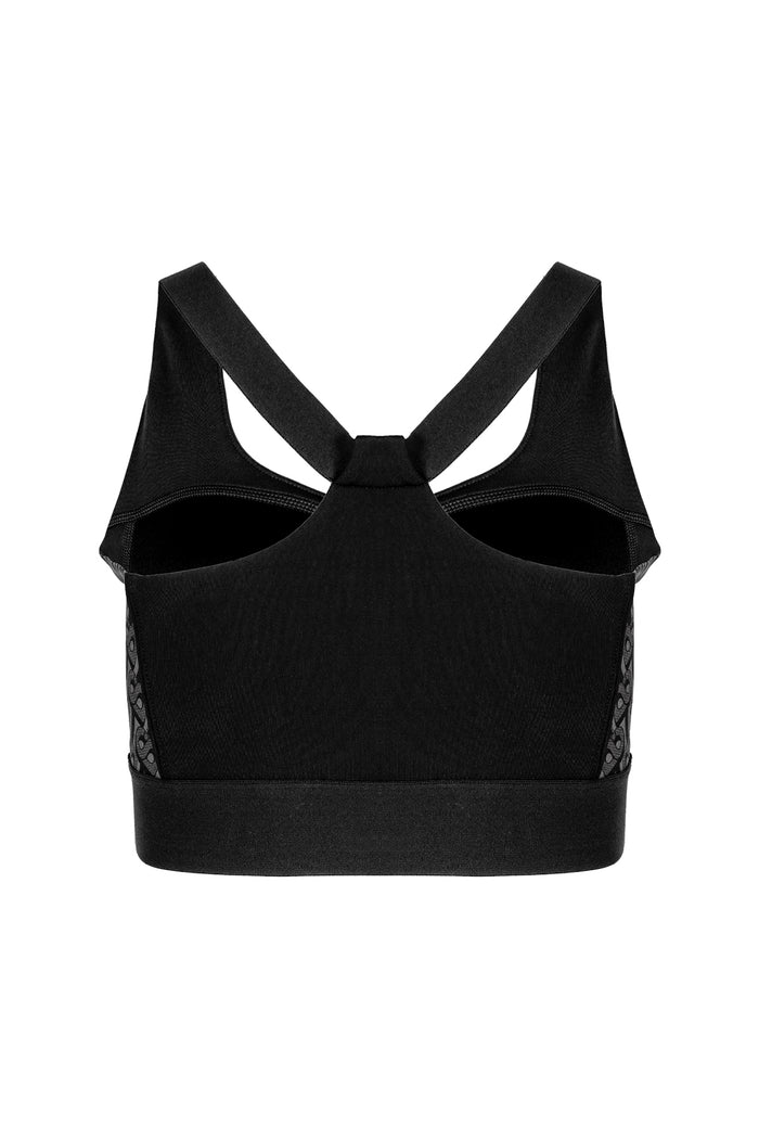 Athleisure Sport Bra - Black