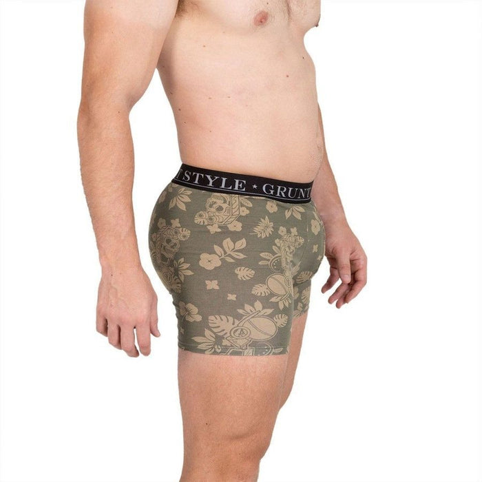 Base Command 2-Pack Boxer Briefs - Dark Gray & Tropical Death Military Green