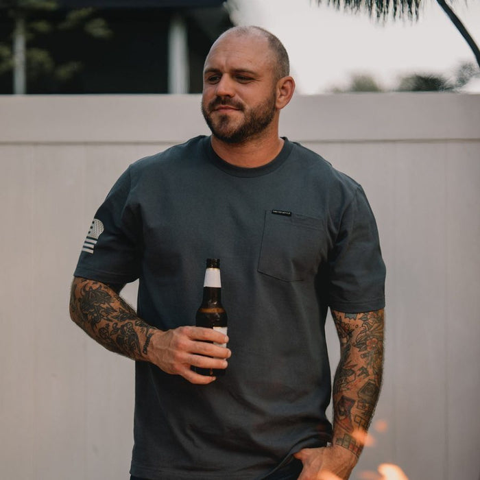 Grunt Style Basic Heavyweight Pocket T-Shirt - Charcoal T-Shirt