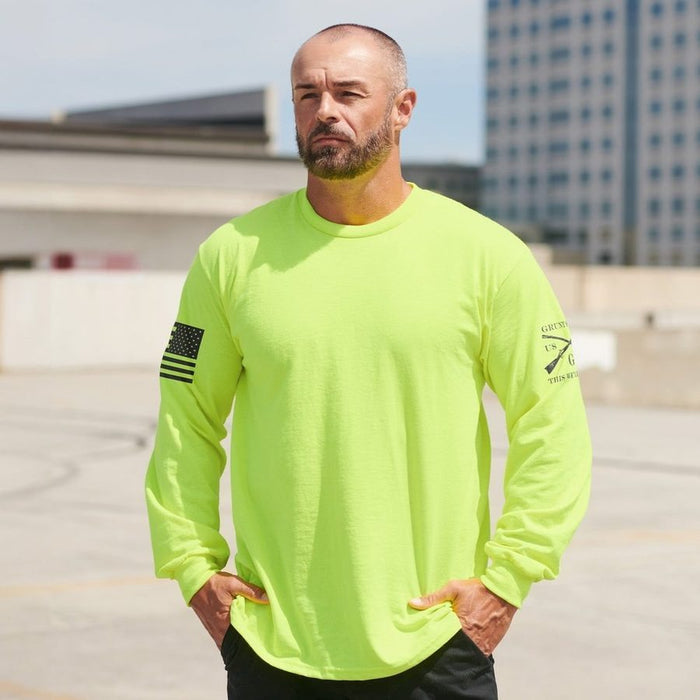 Grunt Style Basic Long Sleeve - Safety Green