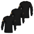 Grunt Style Basic Long Sleeve 3 Pack - Black ls tees
