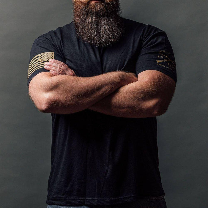 Men's Patriotic Shirt - Basic Black t-Shirt
