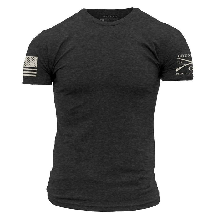 Grunt Style Essential Patriot T-Shirt - Charcoal T-Shirt