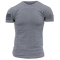 Dark Heather Grey Basic Crew Tee for Men | Men's Patriotic Apparel