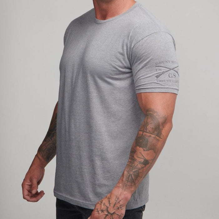 Grunt Style Basic Crew T-Shirt - Dark Heather Grey