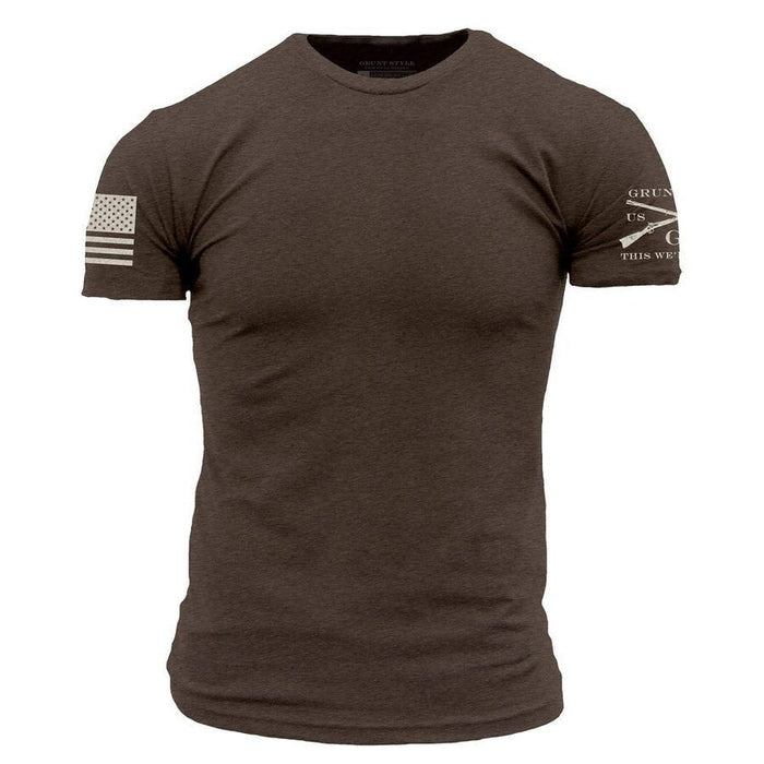 Grunt Style Essential Patriot T-Shirt - Heather Brown T-Shirt