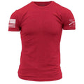Red Basic Crew Tee for Men | Grunt Style