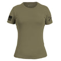 Grunt Style Women's Essential Patriot Slim Fit T-Shirt - Military Green T-Shirt