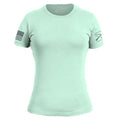 Grunt Style Women's Essential Patriot Slim Fit T-Shirt - Mint T-Shirt