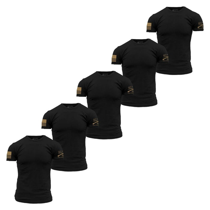 Basic T-Shirts - Black - 5 Pack