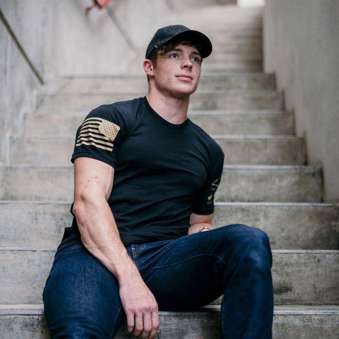 Basic Black Crewneck Tee for Men