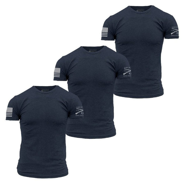 Basic T-Shirts - Navy - 3 Pack