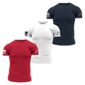 Standard Issue Core Basic T-Shirts - Patriot Pack - 3 Pack