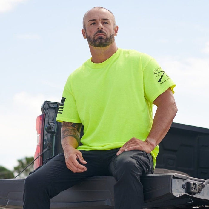 Grunt Style Safety Green Basic T-Shirts - Safety Green - 3 Pack T-Shirt
