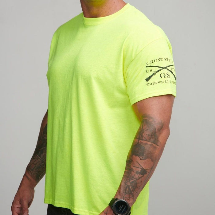 Grunt Style Safety Green Basic T-Shirts - Safety Green - 3 Pack T-Shirt