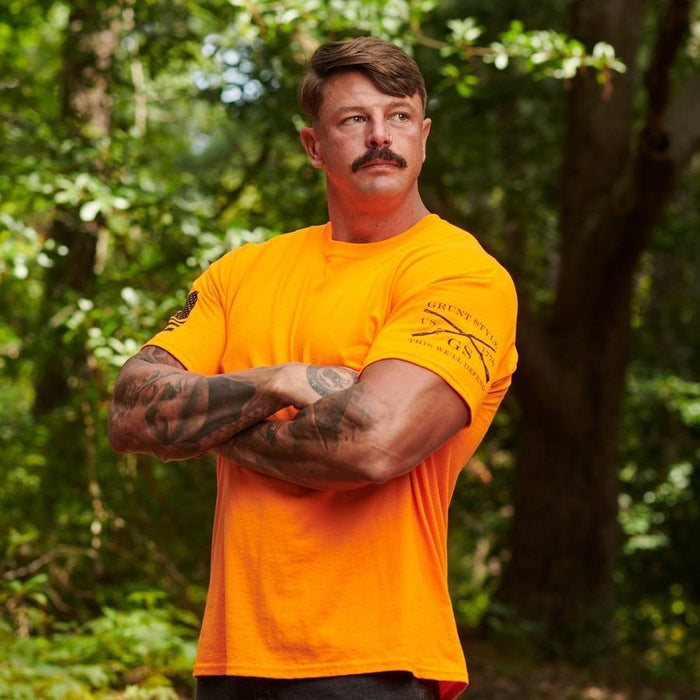 Grunt Style Safety Orange Basic T-Shirts - Safety Orange - 3 Pack T-Shirt