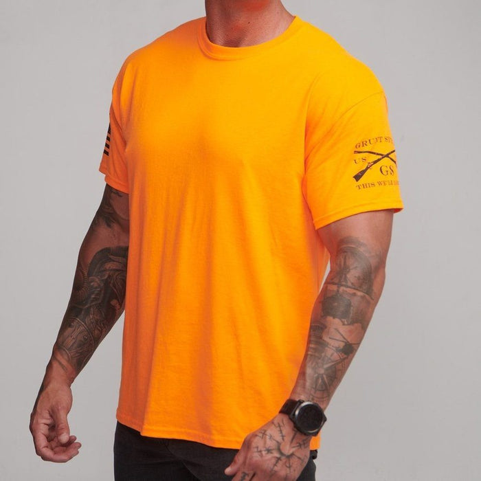 Grunt Style Safety Orange Basic T-Shirts - Safety Orange - 3 Pack T-Shirt