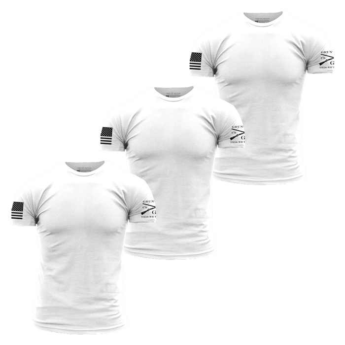 Basic T-Shirts - White - 3 Pack