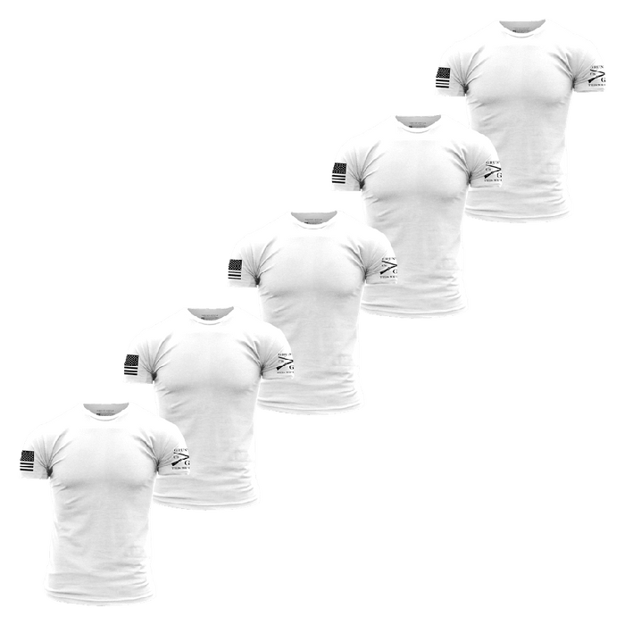 Basic T-Shirts - White - 5 Pack
