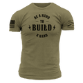 Be A Hand To Build A Hand T-Shirt - Military Green