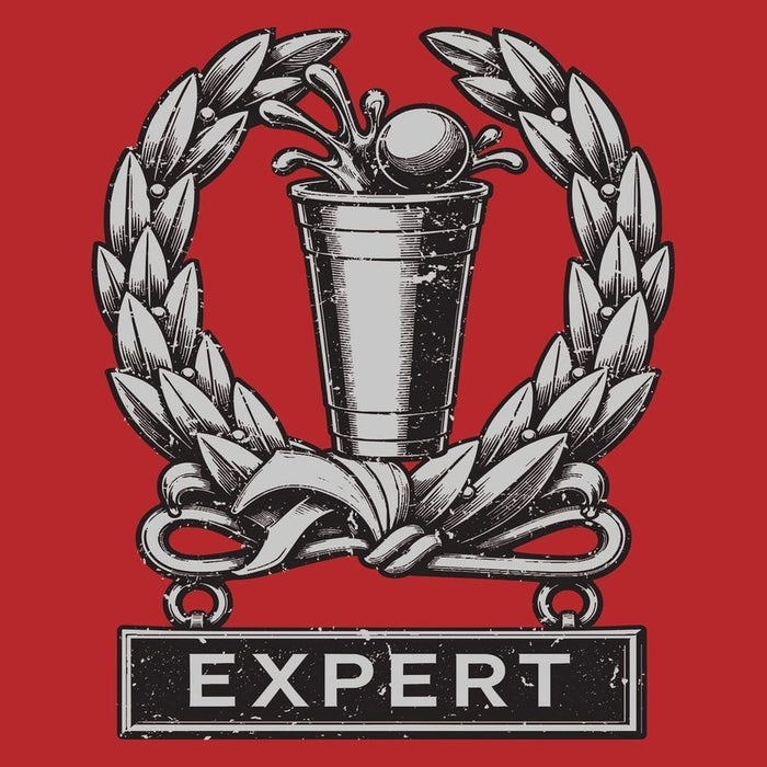 Beer Pong Expert T-Shirt - Red